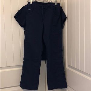 Sanibel navy blue scrub set